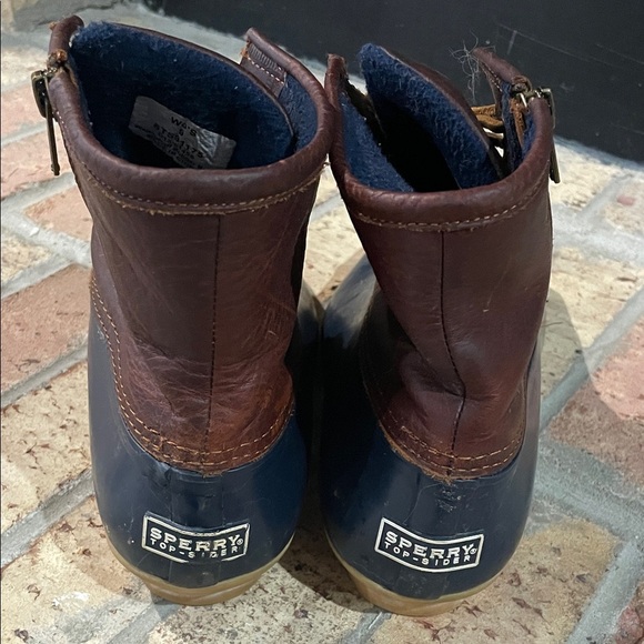 Sperry Brown and Blue Duck Boots - Picture 3 of 8